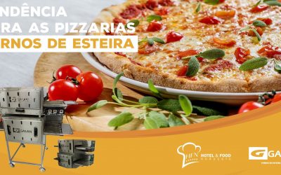 Tendência para as pizzarias: Fornos de Esteira.
